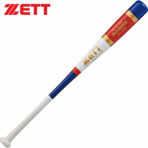 ゼット ZETT トレーニングバット 850g ホワイト×ロイヤルブルー BTT15383 1125 野球 木製 トレーニング バット 練習 素振り