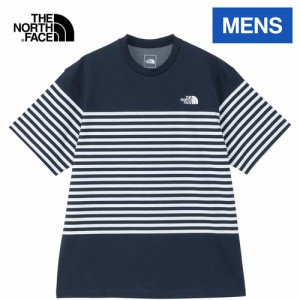 ザ・ノース・フェイス ノースフェイス メンズ 半袖Tシャツ ショートスリーブパネルボーダーティー アーバンネイビー NT32406 UN S/S