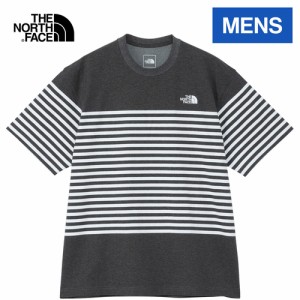 ザ・ノース・フェイス ノースフェイス メンズ 半袖Tシャツ ショートスリーブパネルボーダーティー ミックスチャコール NT32406 ZC S/S