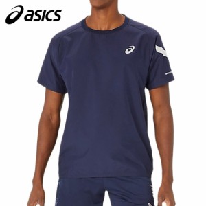 アシックス asics メンズ トレーニングウェア シャツ A-I-M 半袖ピステ ミッドナイト 2031E547 400 半袖シャツ 練習 移動着 スポーツ