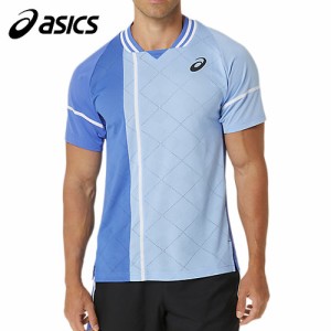 アシックス asics メンズ テニスウェア ゲームシャツ クールMATCH 半袖シャツ サファイア 2041A282 403 ゲームウェア ユニフォーム 試合
