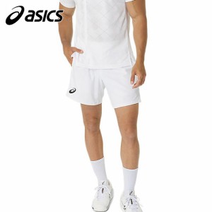 アシックス asics メンズ テニスウェア ゲームパンツ ドライMATCH 7インチショーツ ブリリアントホワイト 2041A285 100 ショートパンツ