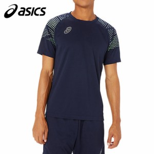 アシックス asics メンズ ドライプラクティス半袖シャツ ミッドナイト 2101A273 405 SS TOP サッカーウェア 半袖シャツ プラシャツ