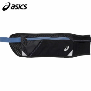 アシックス asics メンズ レディース ランニングポーチ ウエストポーチ L ブラック/デニムブルー 3013A859 003 WAIST POUCH L