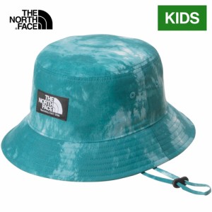 ザ・ノース・フェイス ノースフェイス キッズ 帽子 ノベルティキャンプサイドハット アイスダイグリーン NNJ02315 IG Kids Novelty Camp