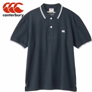カンタベリー CANTERBURY メンズ レディース ポロシャツ ショートスリーブ ラガーポロ ネイビー RA34108 29 S/S RUGGER POLO 半袖 襟 衿