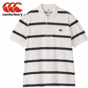 カンタベリー CANTERBURY メンズ レディース ポロシャツ ショートスリーブ ラガーポロ オフホワイト RA34109 11 S/S RUGGER POLO 半袖