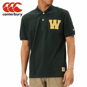 カンタベリー CANTERBURY メンズ レディース ポロシャツ ショートスリーブ ラガーポロ ブラック RA34110 19 S/S RUGGER POLO 半袖 襟 衿