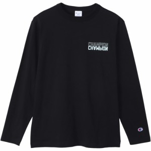 チャンピオン Champion メンズ 長袖Tシャツ ロングスリーブTシャツ ブラック C3-Z412 090 LONG SLEEVE T-SH ロングスリーブ ロンT