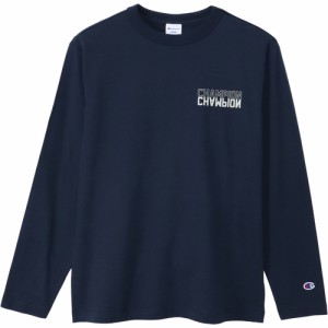 チャンピオン Champion メンズ 長袖Tシャツ ロングスリーブTシャツ ネイビー C3-Z412 370 LONG SLEEVE T-SH ロングスリーブ ロンT