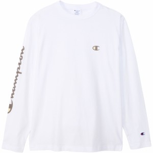 チャンピオン Champion メンズ 長袖Tシャツ ロングスリーブTシャツ ホワイト C3-Z413 010 LONG SLEEVE T-SH ロングスリーブ ロンT