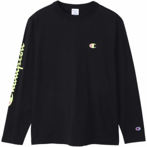 チャンピオン Champion メンズ 長袖Tシャツ ロングスリーブTシャツ ブラック C3-Z413 090 LONG SLEEVE T-SH ロングスリーブ ロンT