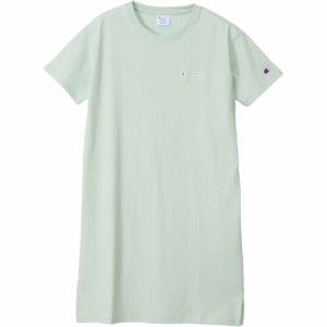 チャンピオン Champion レディース ワンピース ペールグリーン CW-X339 510 ONEPIECE DRESS Tシャツワンピ カジュアル デイリーユース