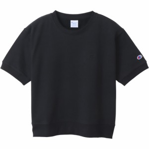 チャンピオン Champion レディース 半袖Tシャツ ショートスリーブスウェットシャツ ブラック CW-Z008 090 SHORT SLEEVE SWE 半袖