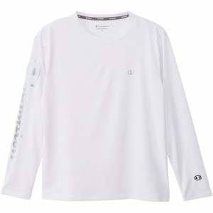 チャンピオン Champion レディース ロングスリーブTシャツ ホワイト CW-ZS401 010 LONG SLEEVE T-SHIRT 長袖Tシャツ ロングスリーブ