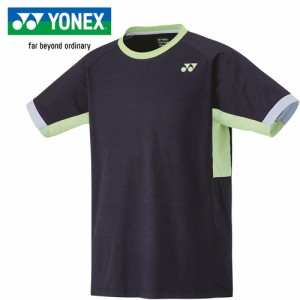 ヨネックス YONEX メンズ レディース ユニゲームシャツ（フィットスタイル） ブラック 10563 007 バドミントン テニス ゲームウエア