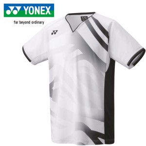 ヨネックス YONEX メンズ ゲームシャツ（フィットスタイル） ホワイト 10566 011 バドミントン テニス ゲームウエア 半袖 シャツ