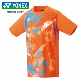 ヨネックス YONEX キッズ ジュニアゲームシャツ ブライトオレンジ 10570J 160 バドミントン テニス ゲームウエア 子供 半袖 シャツ