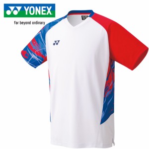 ヨネックス YONEX メンズ ゲームシャツ（フィットスタイル） ホワイト 10572 011 バドミントン テニス ゲームウエア 半袖 シャツ