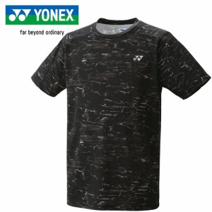 ヨネックス YONEX メンズ レディース ユニゲームシャツ（フィットスタイル） ブラック 10596 007 バドミントン テニス ゲームウエア