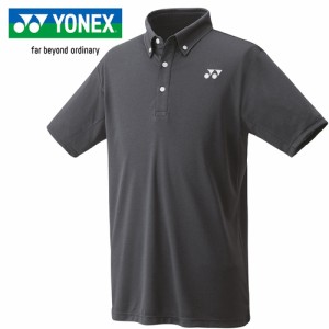 ヨネックス YONEX メンズ レディース ユニゲームシャツ チャコール 10600 075 テニス バドミントン ゲームウエア 半袖 シャツ Tシャツ