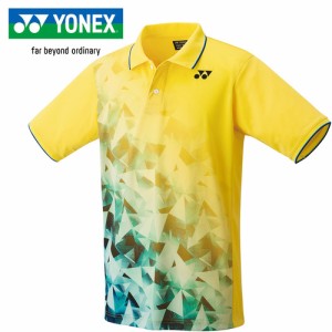 ヨネックス YONEX メンズ レディース ユニゲームシャツ ライトイエロー 10601 279 テニス バドミントン ゲームウエア 半袖 シャツ