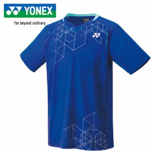 ヨネックス YONEX メンズ レディース ユニゲームシャツ ミッドナイトネイビー 10602 472 テニス バドミントン ゲームウエア 半袖 シャツ