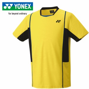 ヨネックス YONEX メンズ レディース ユニゲームシャツ（フィットスタイル） ライトイエロー 10603 279 テニス バドミントン