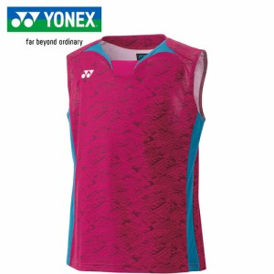 ヨネックス YONEX キッズ ジュニアゲームシャツ（ノースリーブ） グレープ 10614J 302 バドミントン テニス ゲームウエア 袖なし シャツ