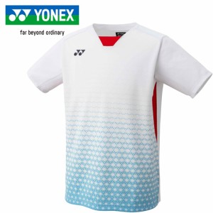 ヨネックス YONEX メンズ ゲームシャツ（フィットスタイル） ホワイト 10615 011 バドミントン テニス ゲームウエア 半袖 シャツ