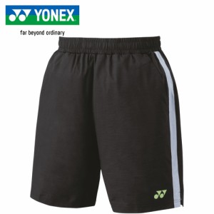 ヨネックス YONEX メンズ レディース バドミントンウェア ゲームパンツ ユニニットハーフパンツ ブラック 15166 007 バドミントン