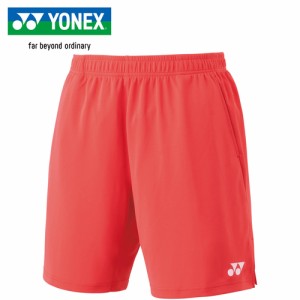 ヨネックス YONEX メンズ バドミントンウェア ゲームパンツ ニットハーフパンツ パールレッド 15170 321 バドミントン テニス