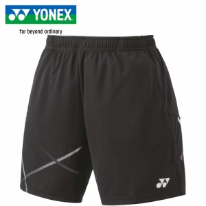 ヨネックス YONEX メンズ バドミントンウェア ゲームパンツ ニットハーフパンツ ブラック 15171 007 バドミントン テニス ゲームウエア