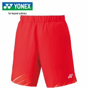 ヨネックス YONEX メンズ バドミントンウェア ゲームパンツ ニットハーフパンツ クリアーレッド 15181 459 バドミントン テニス