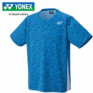 ヨネックス YONEX メンズ レディース ユニドライTシャツ ブルー 16734 002 テニス バドミントン 半袖 シャツ Tシャツ トップス