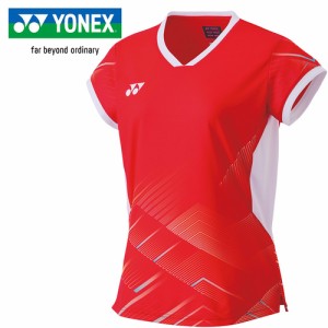 ヨネックス YONEX レディース ウィメンズゲームシャツ クリアーレッド 20791 459 バドミントン テニス ゲームウエア 半袖 シャツ