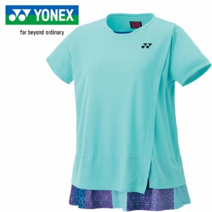 ヨネックス YONEX レディース ウィメンズゲームシャツ ウォーターグリーン 20809 048 テニス バドミントン 半袖 シャツ Tシャツ