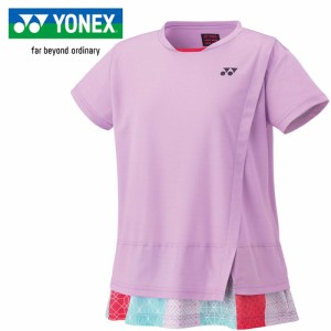 ヨネックス YONEX レディース ウィメンズゲームシャツ ミストピンク 20809 407 テニス バドミントン 半袖 シャツ Tシャツ トップス 女性