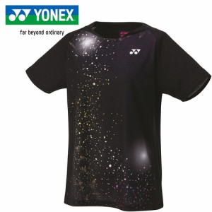 ヨネックス YONEX レディース ウィメンズゲームシャツ ブラック 20811 007 テニス バドミントン 半袖 シャツ Tシャツ トップス 女性