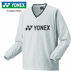 ヨネックス YONEX メンズ レディース テニス トレーニングウェア ユニ裏地付Vブレーカー アイスグレー 32038 326 トップス 長袖