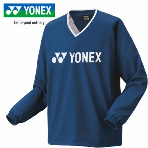 ヨネックス YONEX メンズ レディース テニス トレーニングウェア ユニ裏地付Vブレーカー ダークネイビー 32038 554 トップス 長袖