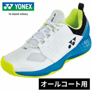 ヨネックス YONEX メンズ レディース テニスシューズ パワークッション206 オールコート用 ホワイト／オーシャンブルー SHT206 725 3E