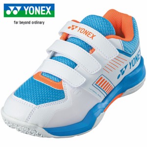 ヨネックス YONEX キッズ バドミントンシューズ パワークッションストライダーフローJ ホワイト／スカイブルー SHBSF1JB 175 子供