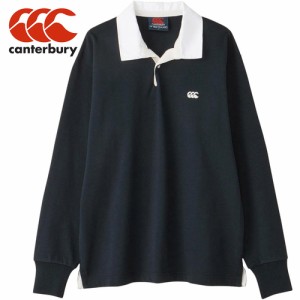 カンタベリー CANTERBURY メンズ レディース ポロシャツ ソリッドカラー ラグビージャージ ネイビー RA44131 29 SOLID COLOR RUGBY