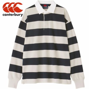 カンタベリー CANTERBURY メンズ レディース ポロシャツ 2.5インチ ストライプ ラグビージャージ ネイビー RA44133 29 2.5INCH STRIPE