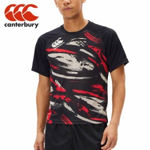 カンタベリー CANTERBURY メンズ ラグビーウェア シャツ トレーニングティー ブラック RG34005 19 TRAINING TEE 半袖 Tシャツ トップス