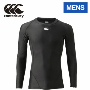 カンタベリー CANTERBURY メンズ ラグビー アンダーウェア ロングスリーブ ベースレイヤー ブラック RG44029 19 L/S BASELAYER 長袖