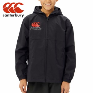 カンタベリー CANTERBURY キッズ ラグビーシェルジャケット ブラック RGJ74038 19 JR.RUGBY SHELL JACKET フルジップ パーカー