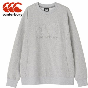 カンタベリー CANTERBURY メンズ レディース ラグビー トレーニングウェア アールプラス クロスオーバー クルー ミディアムグレー