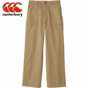 カンタベリー CANTERBURY レディース ロングパンツ ワイドパンツ カーキ WA14307 34 W’S WIDE PANTS ワイド ズボン カジュアル ウェア